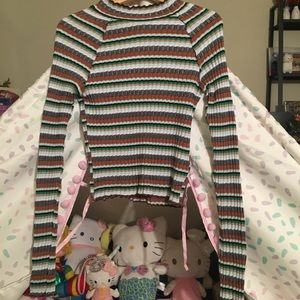 Free people long sleeve striped shirt